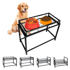 Tookincmo lifted bowl stand dual-bowls supports balanced meals for dogs