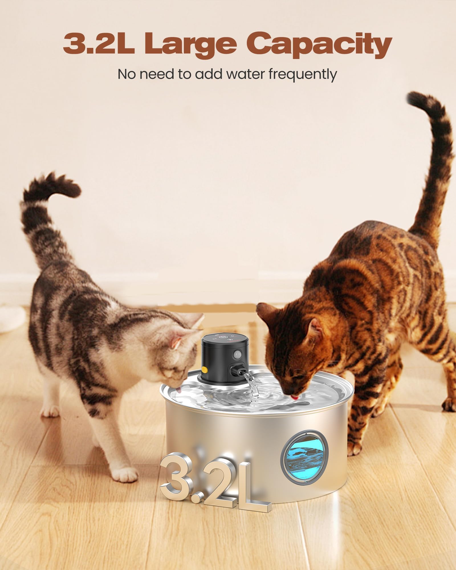TOONIOOS silent operation keeps home peaceful during pet sipping