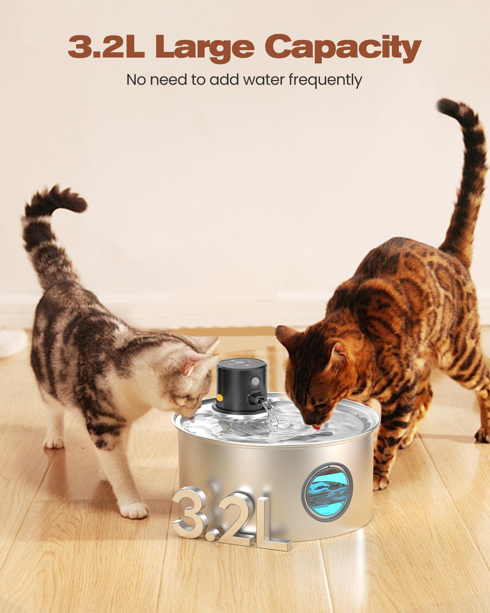 TOONIOOS silent operation keeps home peaceful during pet sipping