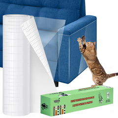 TOOSOFt cat scratch protector clear roll shields large furniture from claws