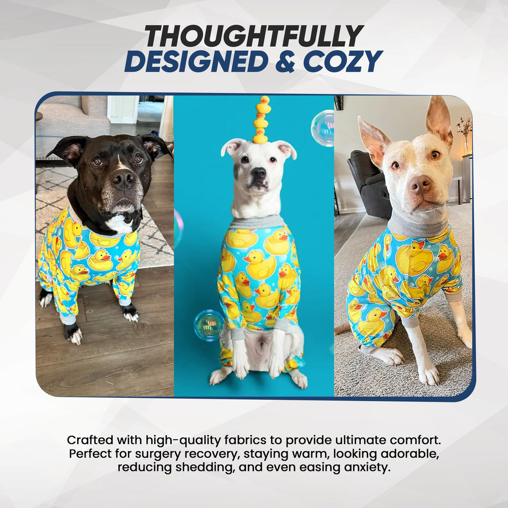 Tooth & Honey Pit Bull Pajamas shedding-friendly material for tidy days.