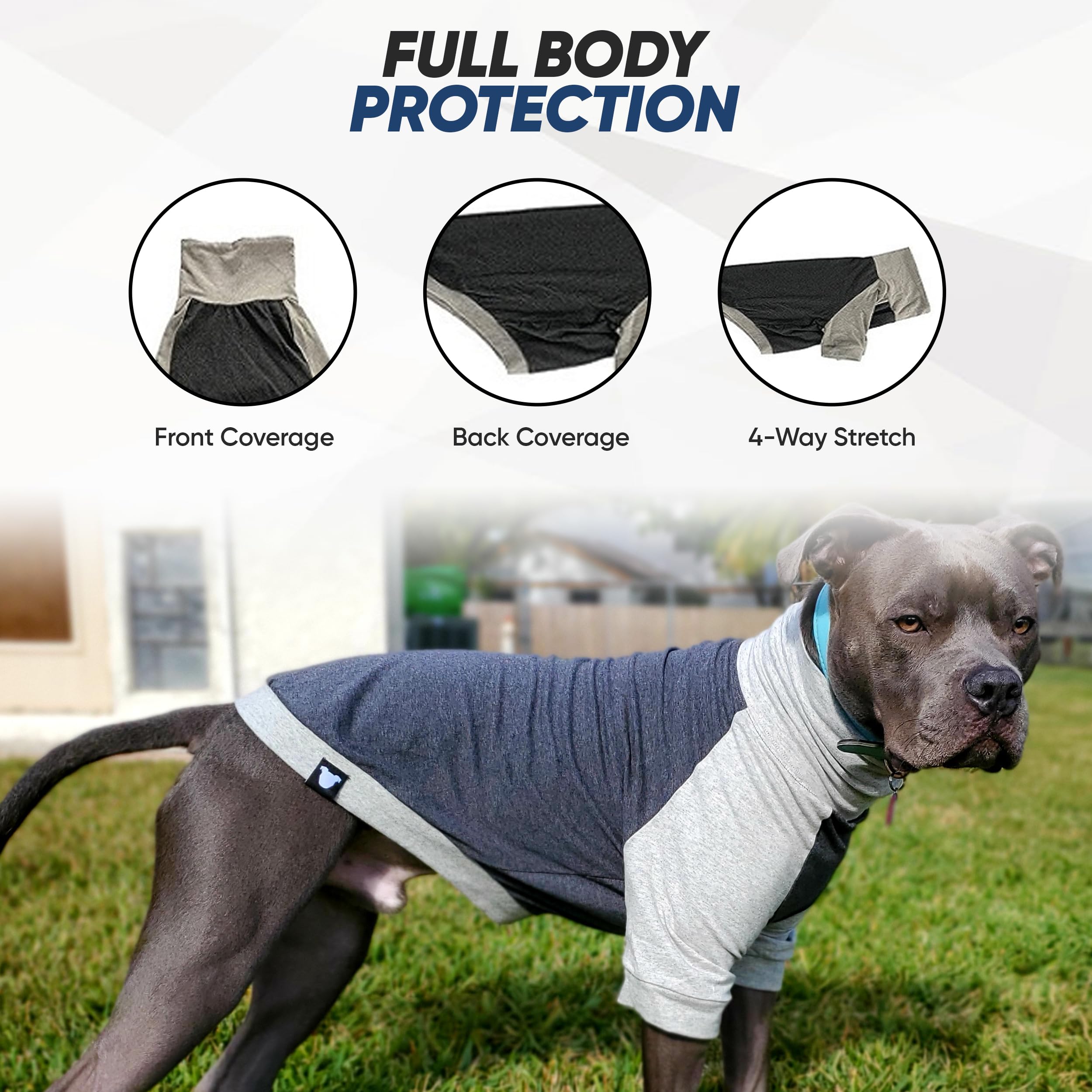 Tooth & Honey large dog pullover shirt breathable fabric ideal for warm days.