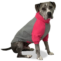 Tooth & Honey large dog sweater in hot pink XXL worn for cozy warmth and style