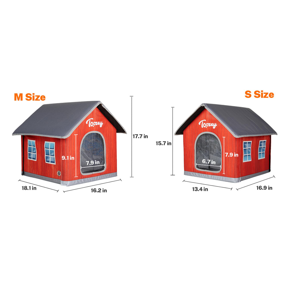 Toozey-cat-house-large-outdoor-feral-shelter delivers winter refuge for feral or multiple cats.