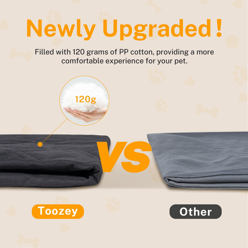 Toozey dog seat cover waterproof 600D oxford shields interior from accidents and messes.