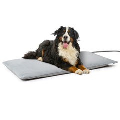 Toozey outdoor pet heating pad 28x16in with thermostat control provides consistent warmth