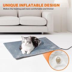 Toozey outdoor pet heating pad waterproof-cover protects pad from splashes and spills.