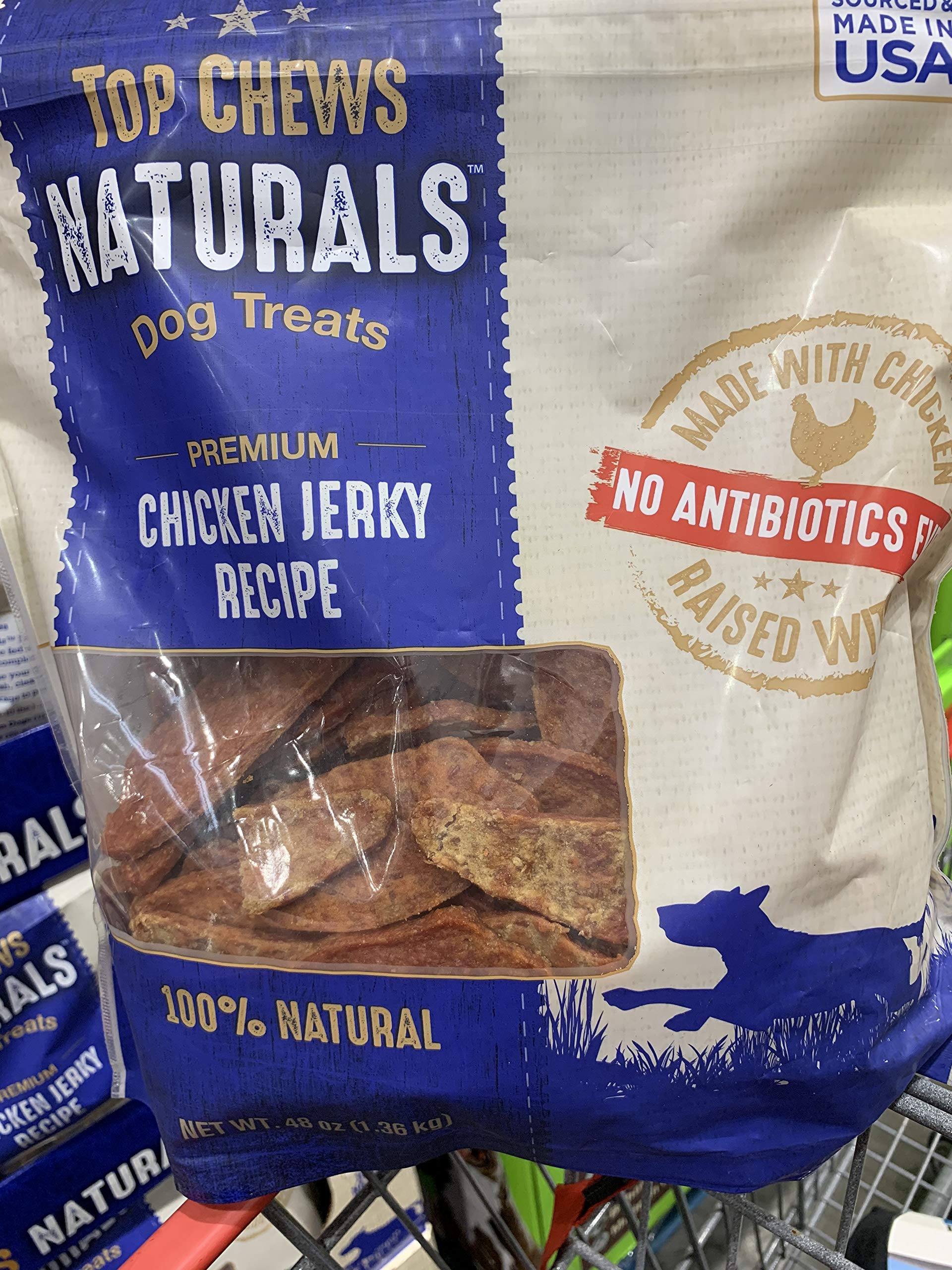 Top Chews Chicken Jerky training snack image, perfect for quick reinforcement moments.