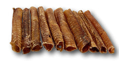 Top Dog Chews 12-inch beef trachea treat in a 10-pack, natural flavor.