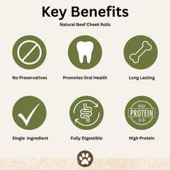 Top Dog Chews beef cheek rolls rawhide-free safe chew option