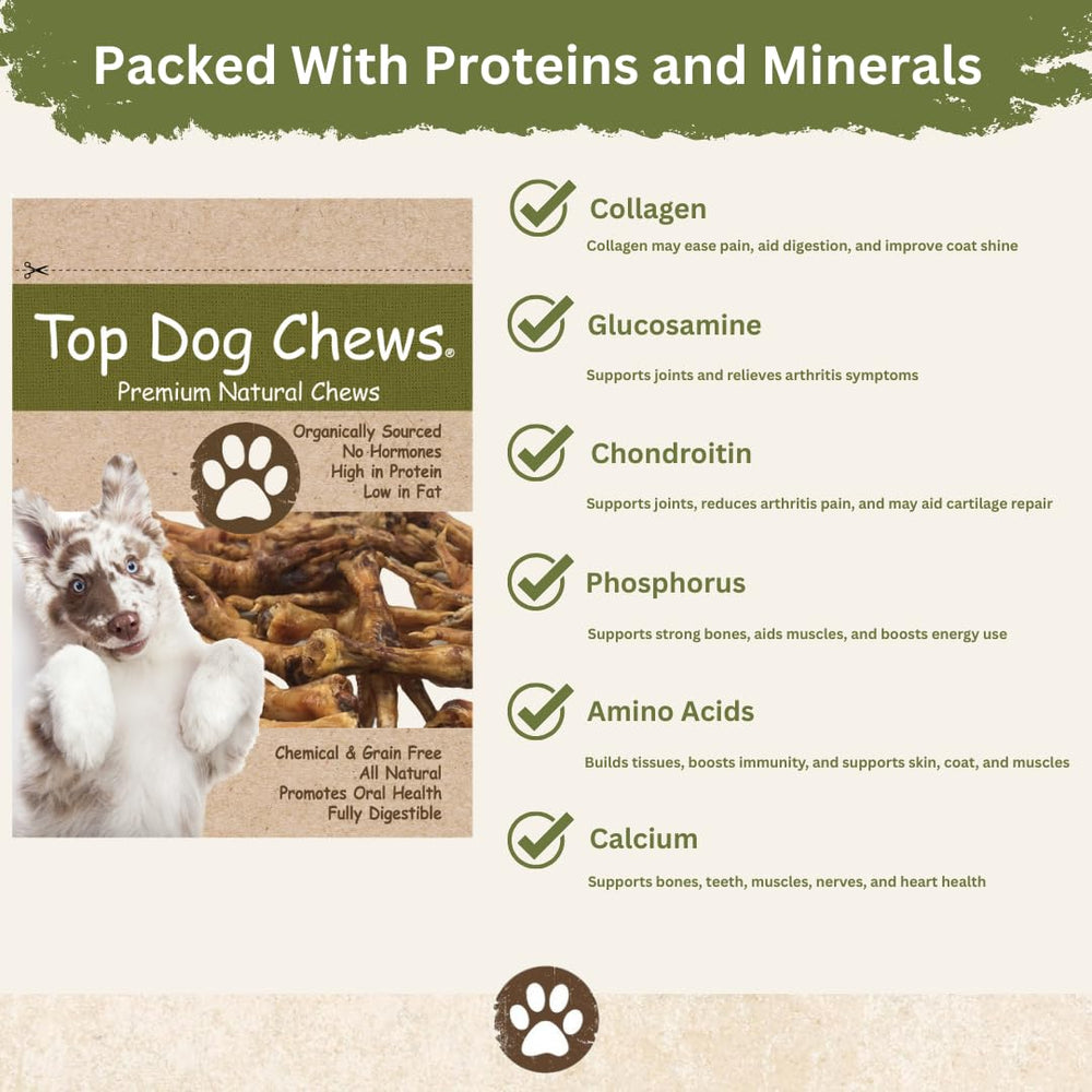 Top Dog Chews Dehydrated Chicken Feet training-reward image ready for training
