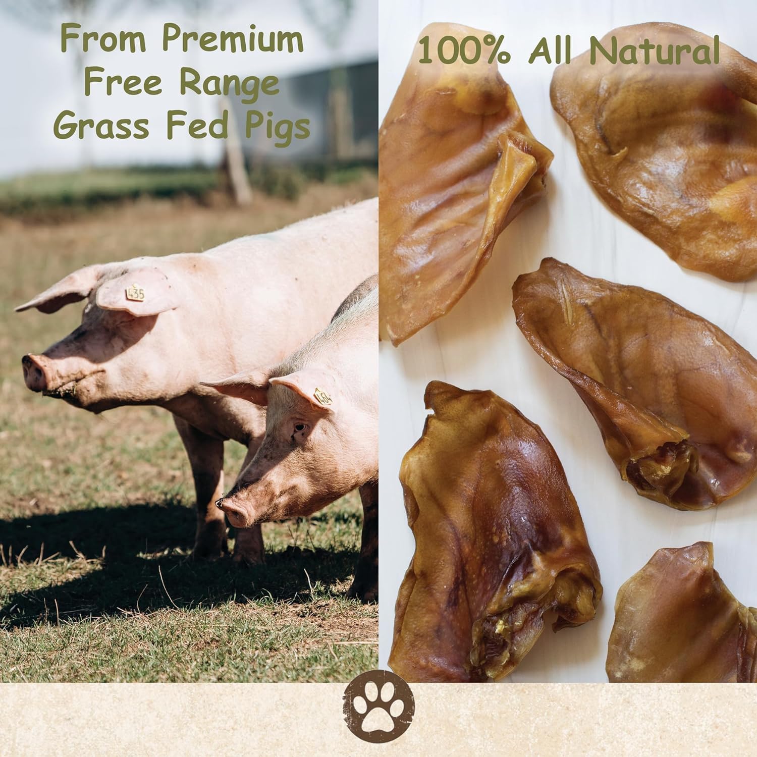 Top Dog Chews pig ear strips thick bite delivers satisfying chew sessions.