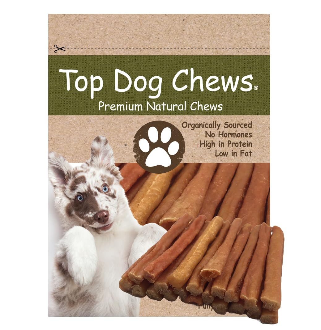 Top Dog Chews Turkey Tendon Round Soft USA: gentle chew for dogs of all sizes