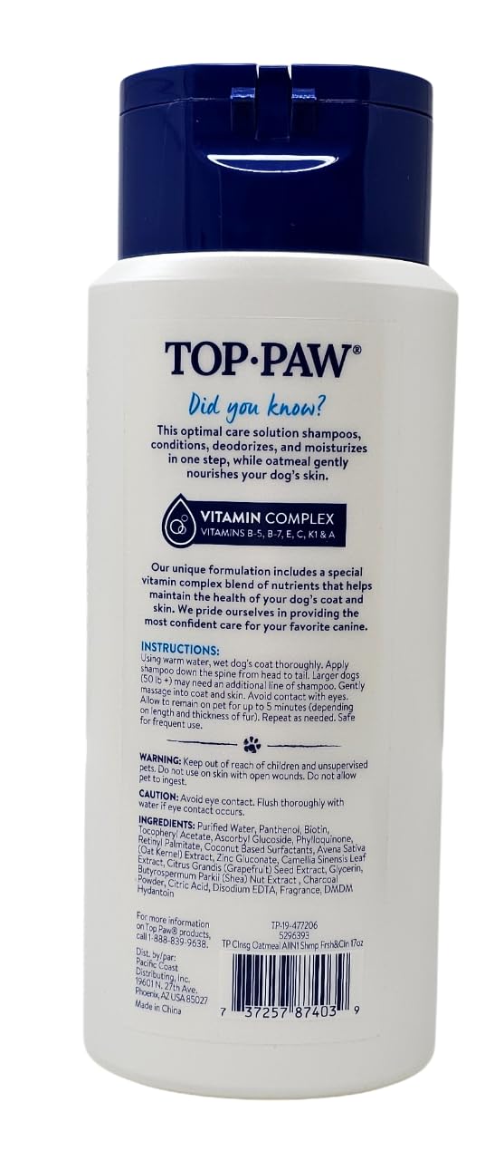 Top Paw dog bathing scene conveys a comfortable spa-like experience for pets.