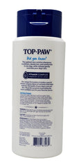 Top Paw dog bathing scene conveys a comfortable spa-like experience for pets.