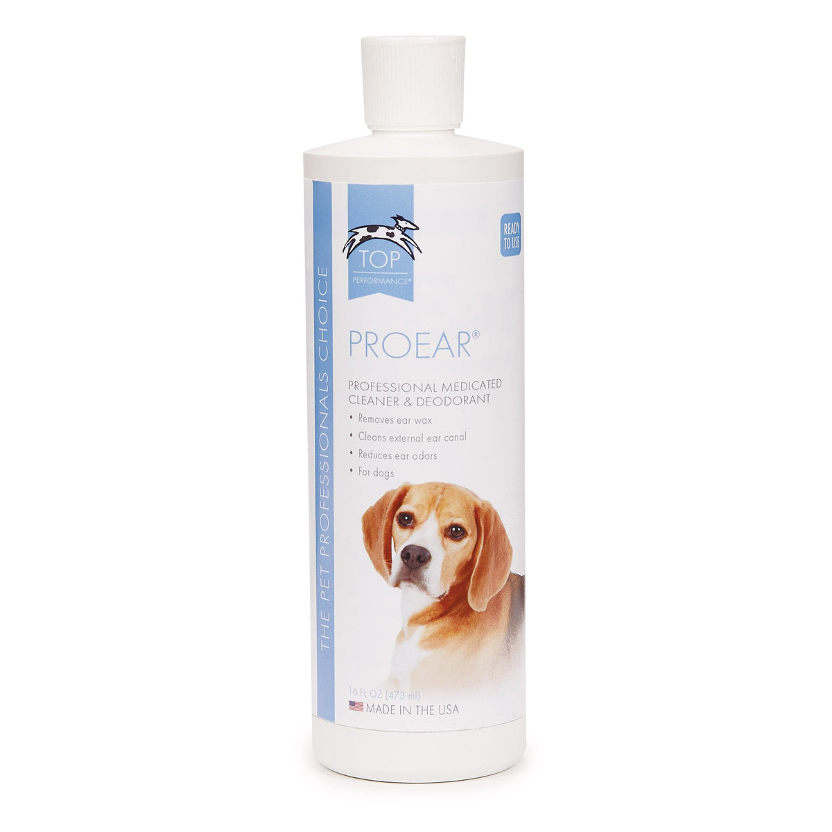 Top Performance ProEar bottle pour demonstrates easy application for ear cleaning
