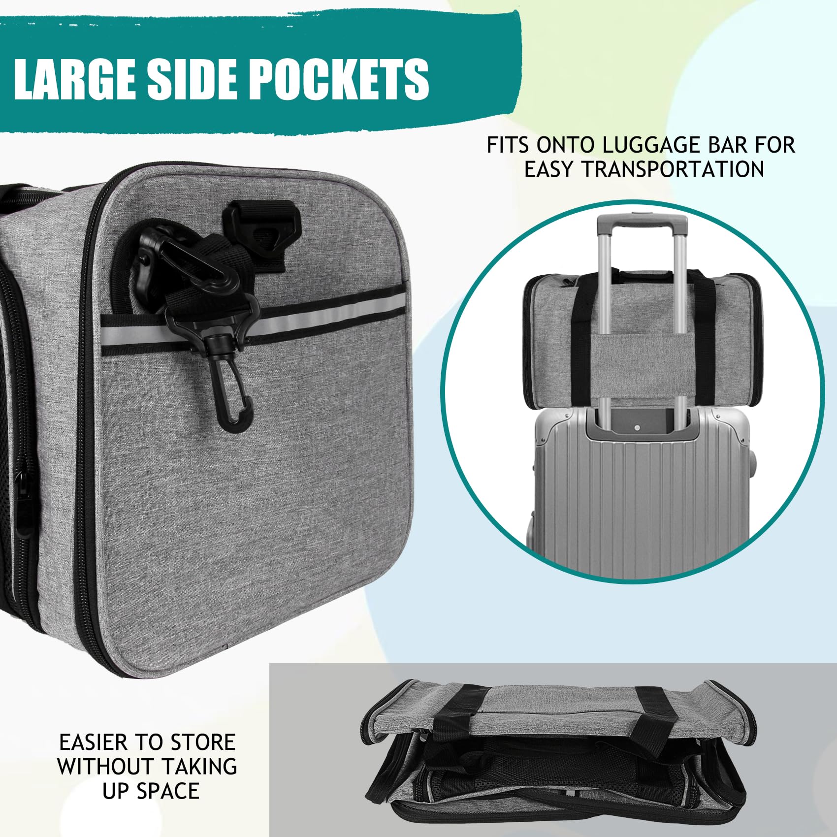 Top tasta large size carrier provides roomy interior for bigger cats or small dogs