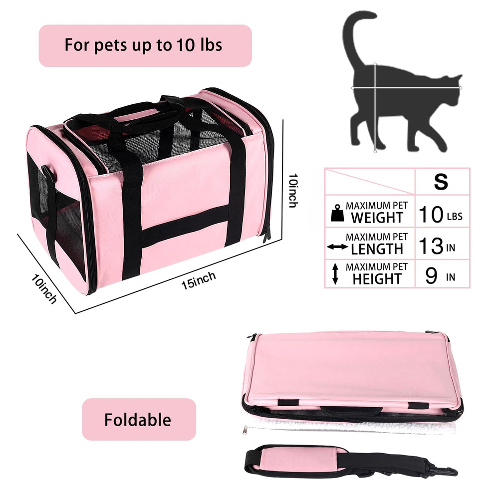 Top tasta Cat Carrying Case detachable-base insert provides stable resting space.