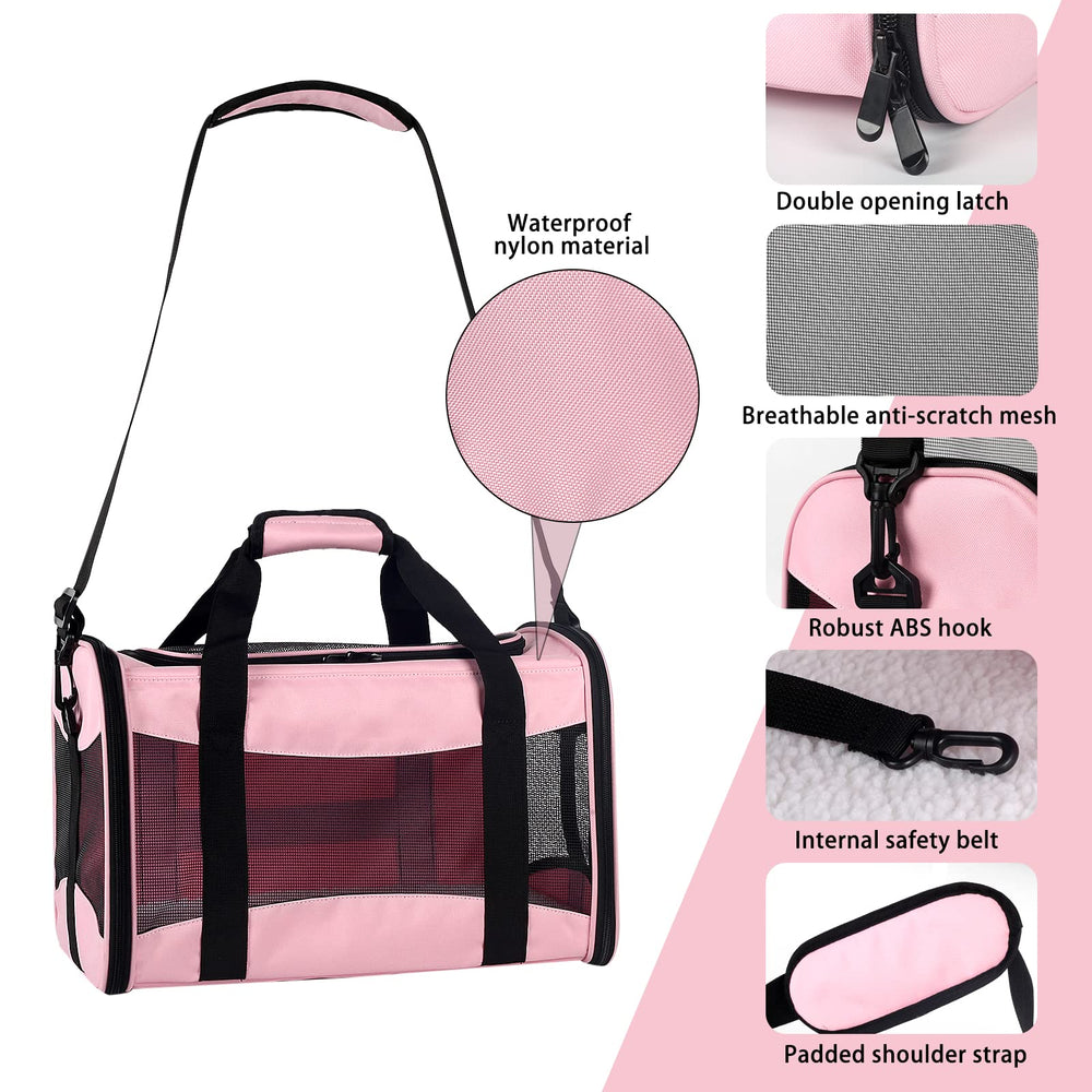 Top tasta Cat Carrying Case shows mesh ventilation for breathable comfort.