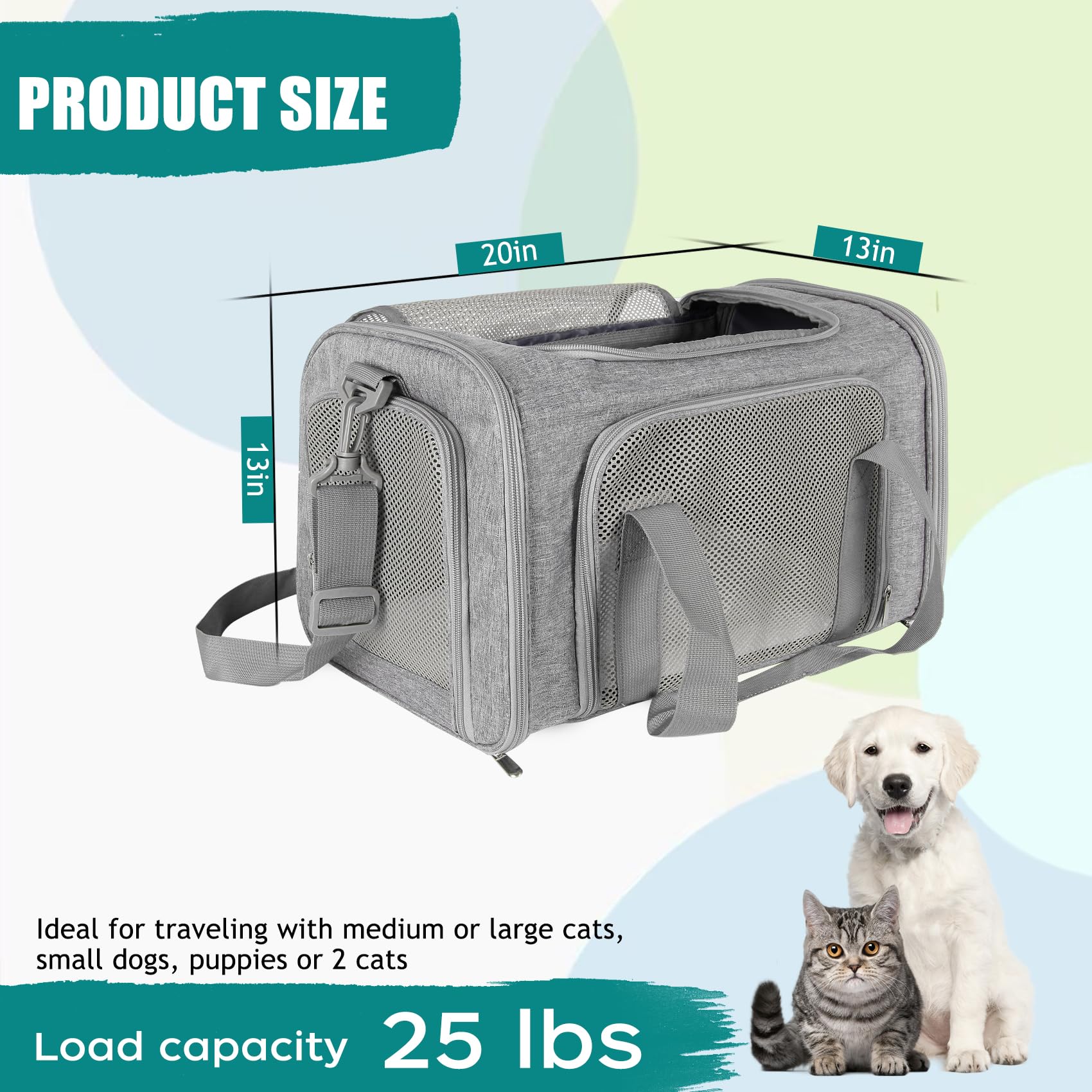 Top tasta breathable windows highlight airflow and pet visibility during travel