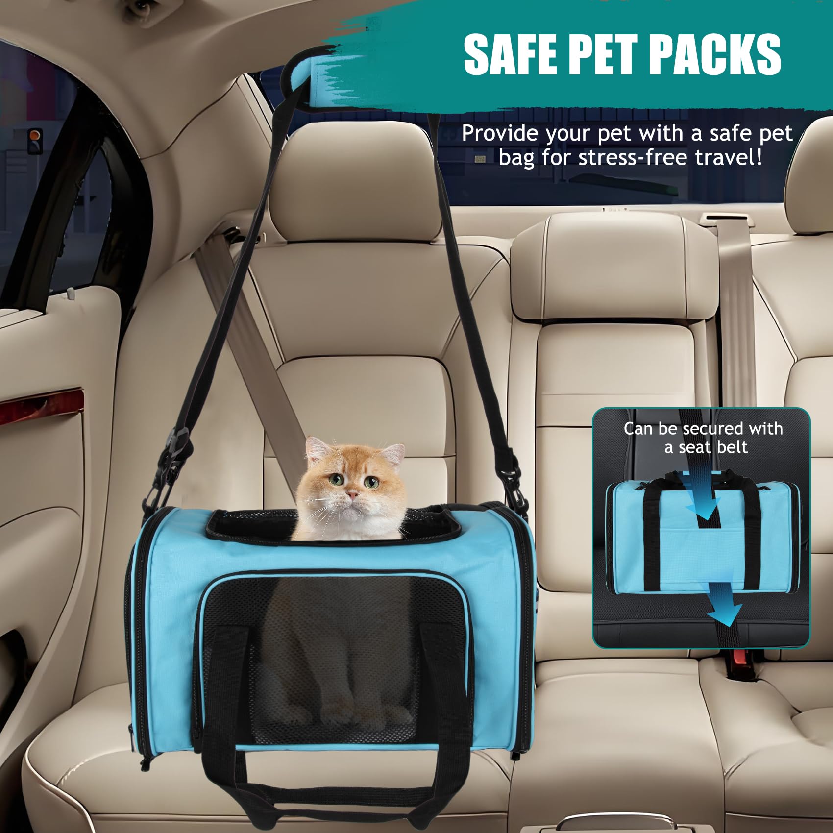 Top tasta carrier removable plush mat adds warmth and comfort