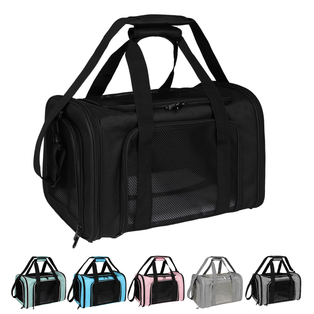 Top tasta dog cat carrier roomy space for small to medium pets during trips.