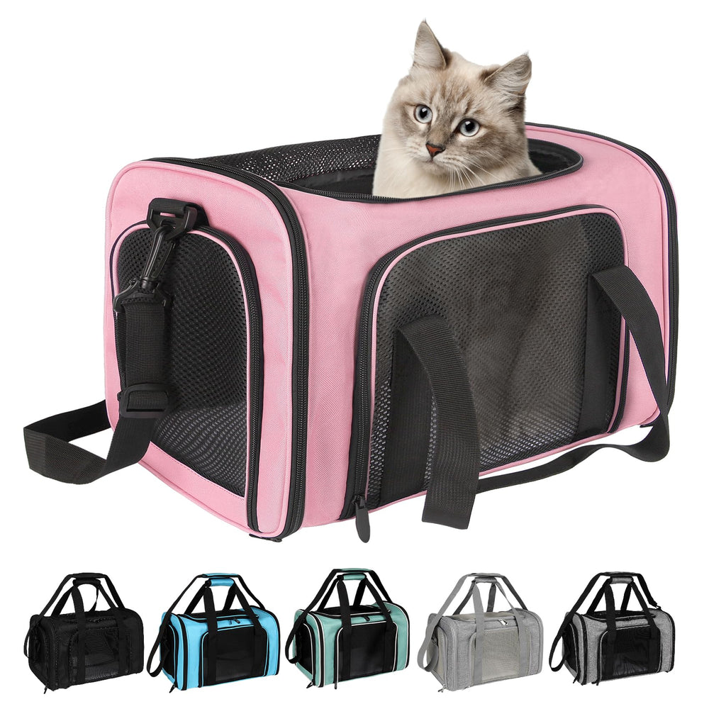 Top tasta ice pad-compatible carrier helps keep pets cooler on hot days.