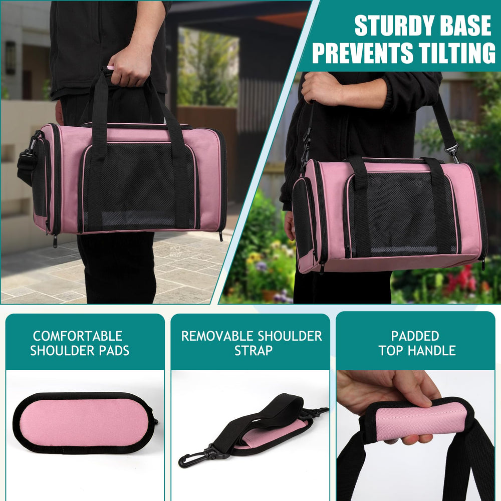 Top tasta large 20x13x13 carrier offering extra room for bigger pets.