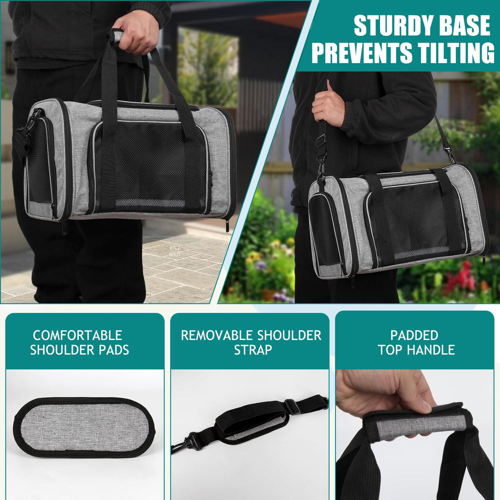 Top tasta secure zip prevents escapes, keeping pets safe during travel