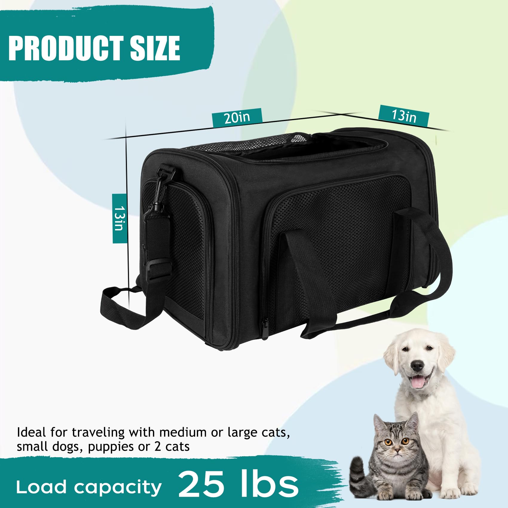 Top tasta soft-sided-carrier-inside-view reveals cozy plush mat for pets