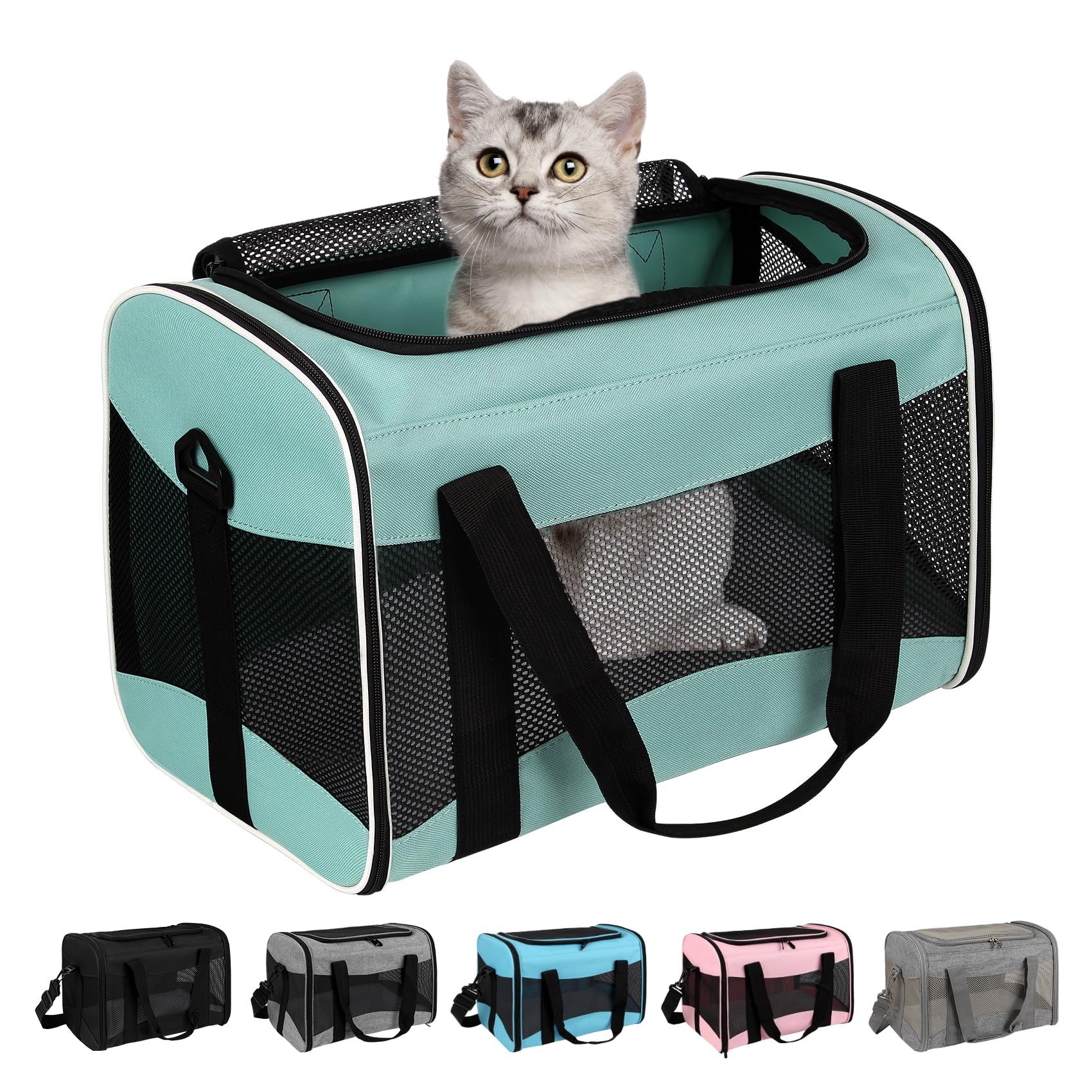 Transportín Top Tasta para gato con acolchado interior, ideal para viajar.