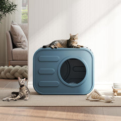 Topetory outdoor cat house ventilation windows promote airflow.