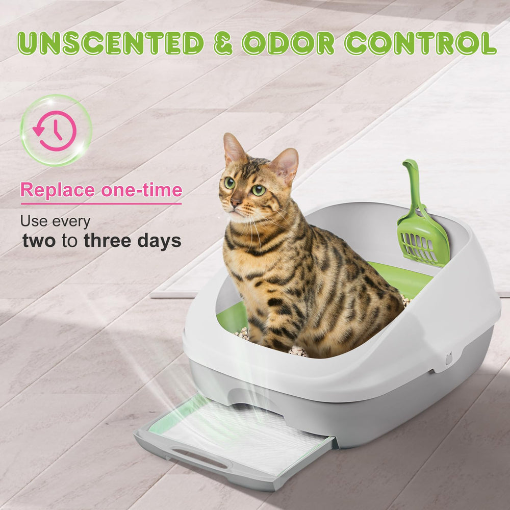 Topfeel pad odor control features fast-absorbing gel for fresher litter box