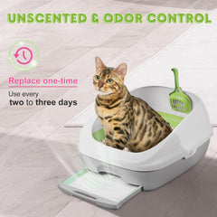 Topfeel pad odor control features fast-absorbing gel for fresher litter box