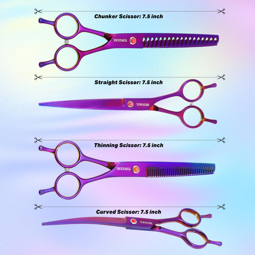 TOPGOOSE grooming comb helps detangle and smooth the coat.