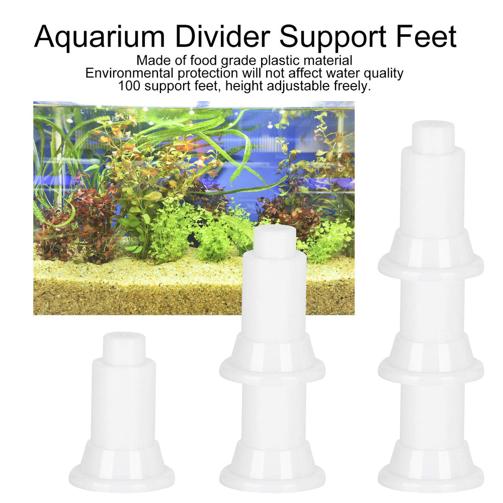 TOPINCN aquarium-divider foot mounted on divider, emphasizes stability and even water separation.