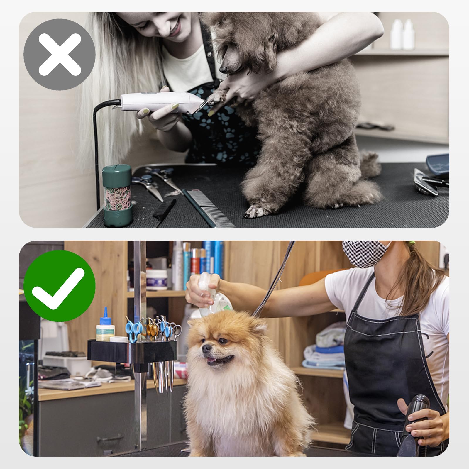 TopLove durable lightweight plastic ensures lasting use in daily grooming.