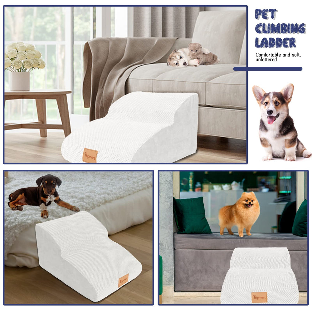 Topmart ramp removable cover is machine-washable for easy cleaning.
