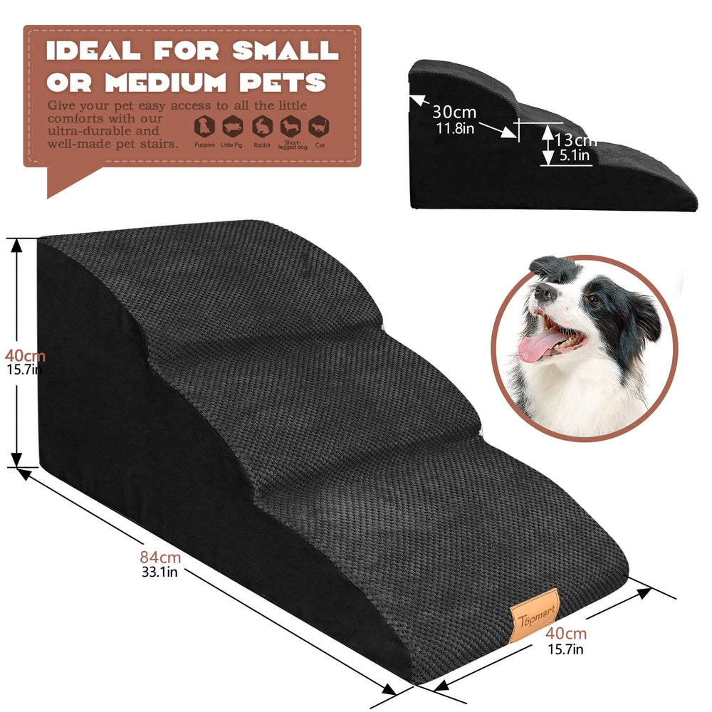 Topmart high-density foam close-up showing durable, supportive core for aging pets.