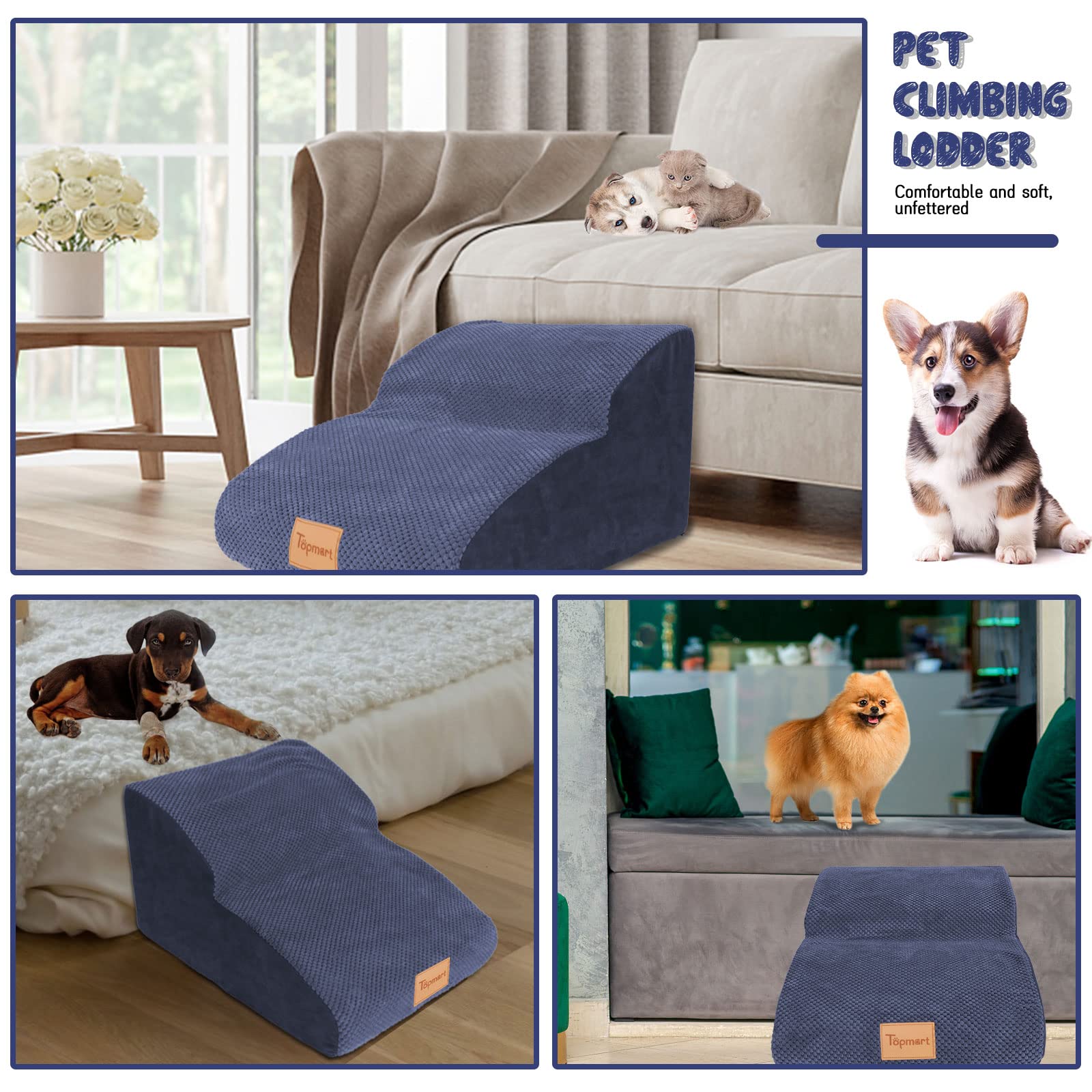 Topmart pet hair removal addon helps remove pet hair from sofas and clothes.