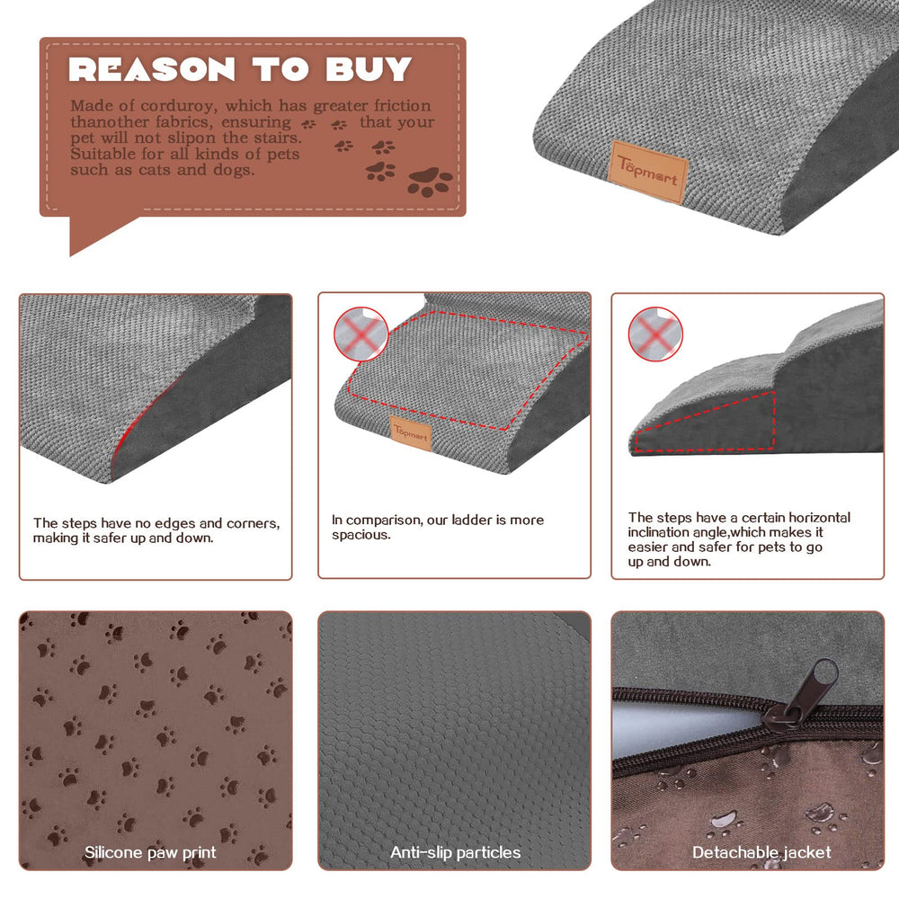 Topmart waterproof cover keeps the cushion dry and protected