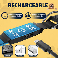 TOPOTO rechargeable USB collar keeps charging simple for ongoing safety on walks.