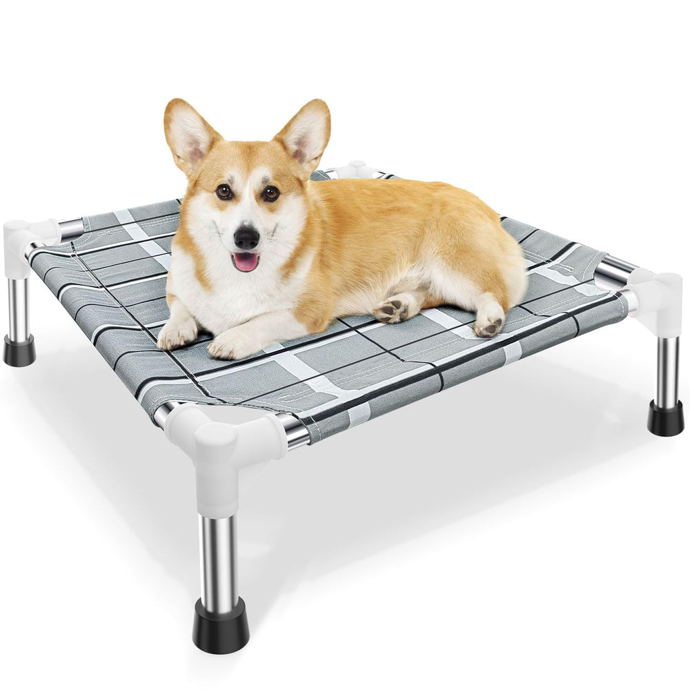 Cama elevada para perros Topsmartking, exterior, descanso fresco al aire libre.