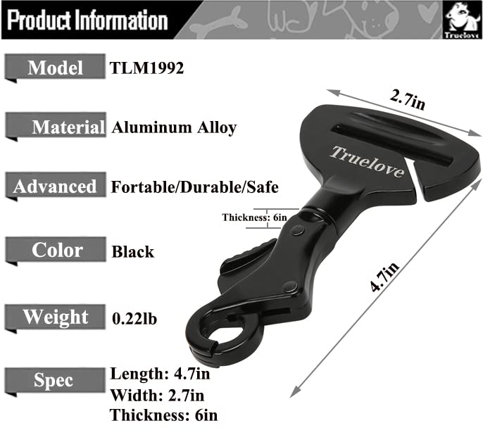 TOPSOSO Truelove portable dog car restraint keeps pets safe on trips.