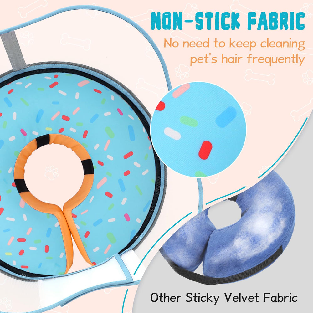 Toptakeit donut collar removable cover with zipper for hygienic washing.