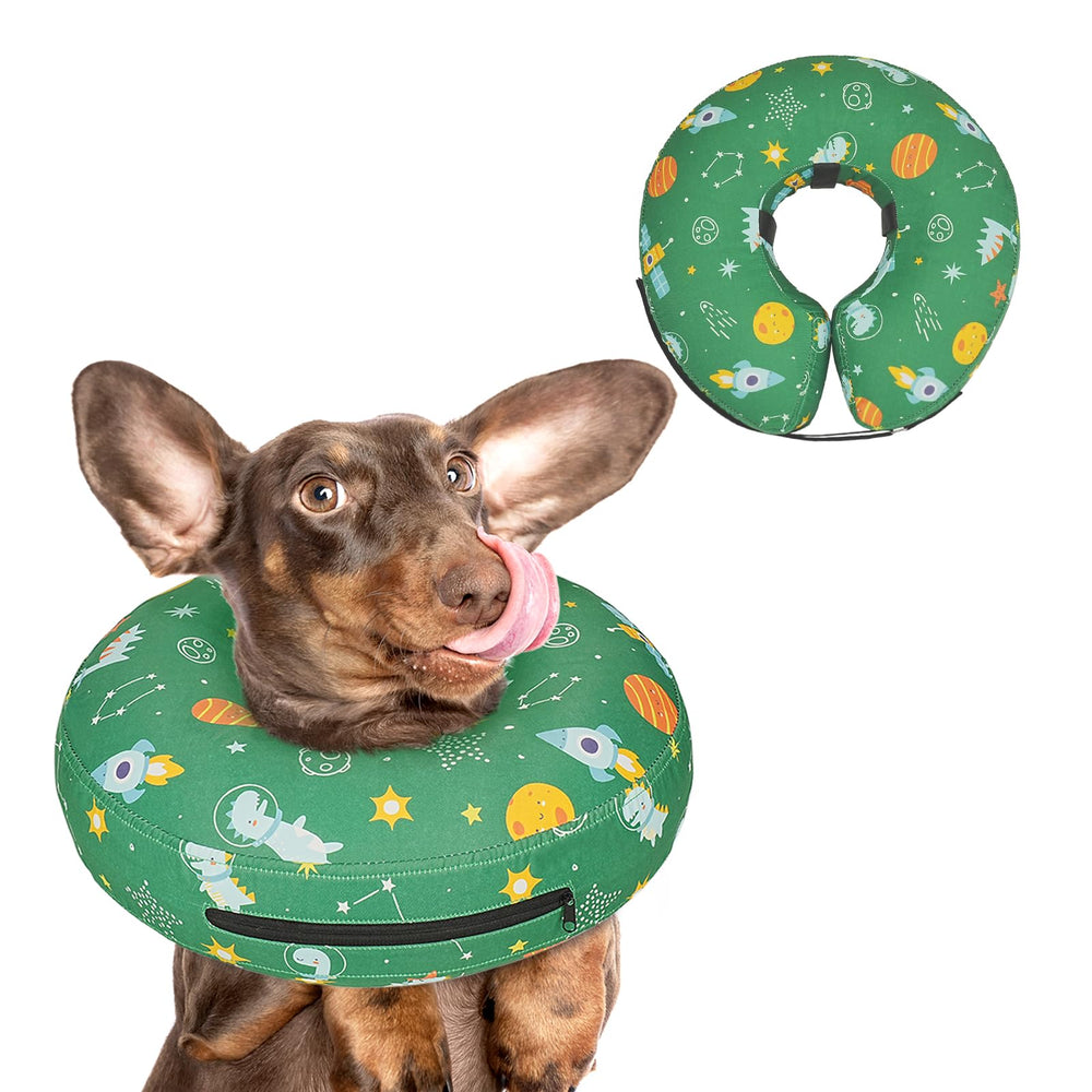 Toptakeit inflatable donut collar for post-surgery offers comfortable sight.