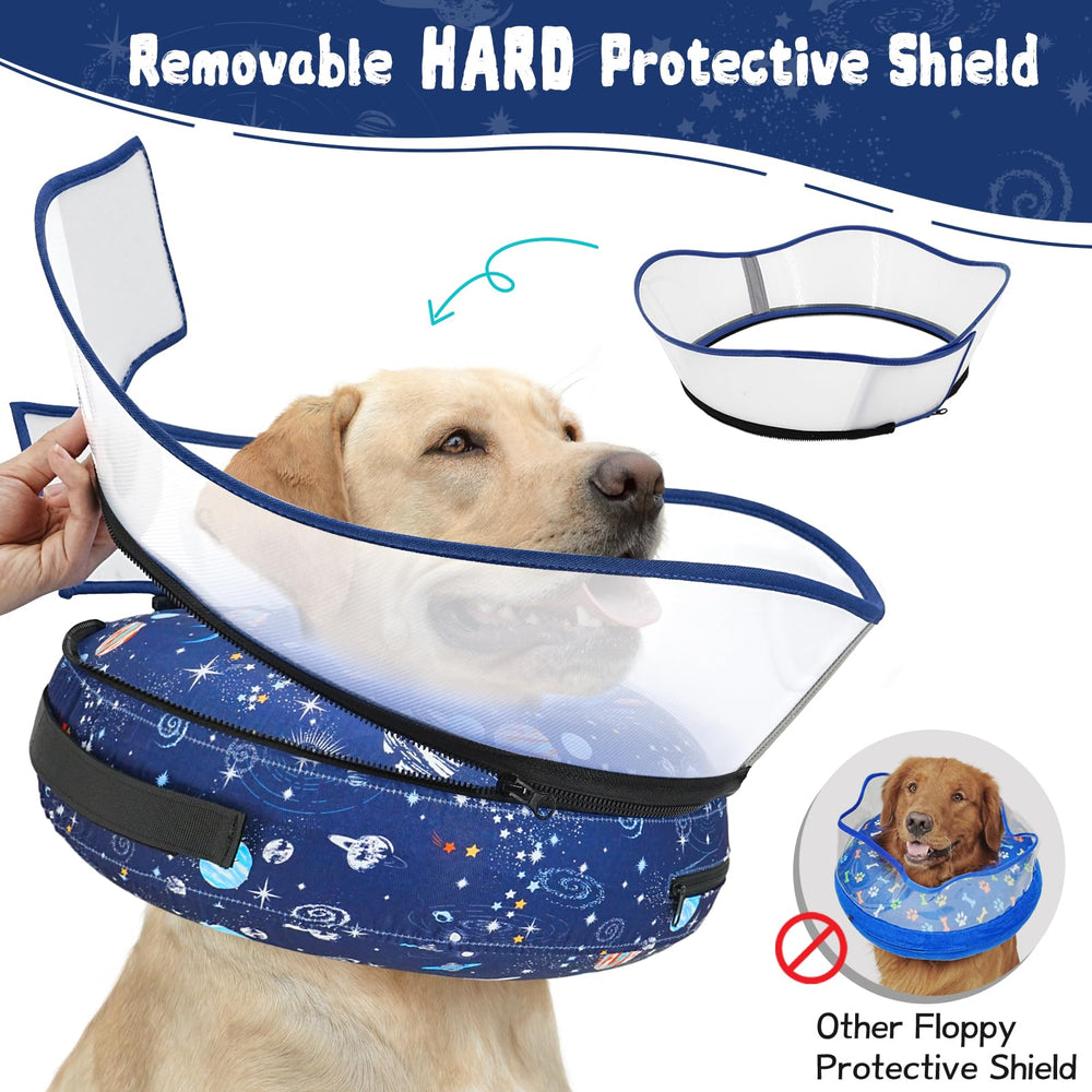 Toptakeit protective shield detachable feature blocks licking while staying cheerful