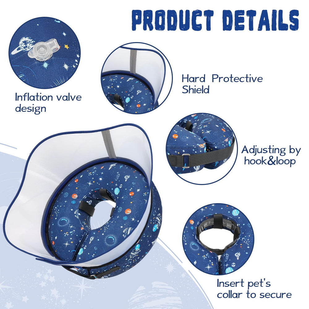 Toptakeit secure attachment to regular collar keeps the cone in place