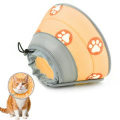 Toptakeit soft cat cone front view provides comfortable post-op protection.