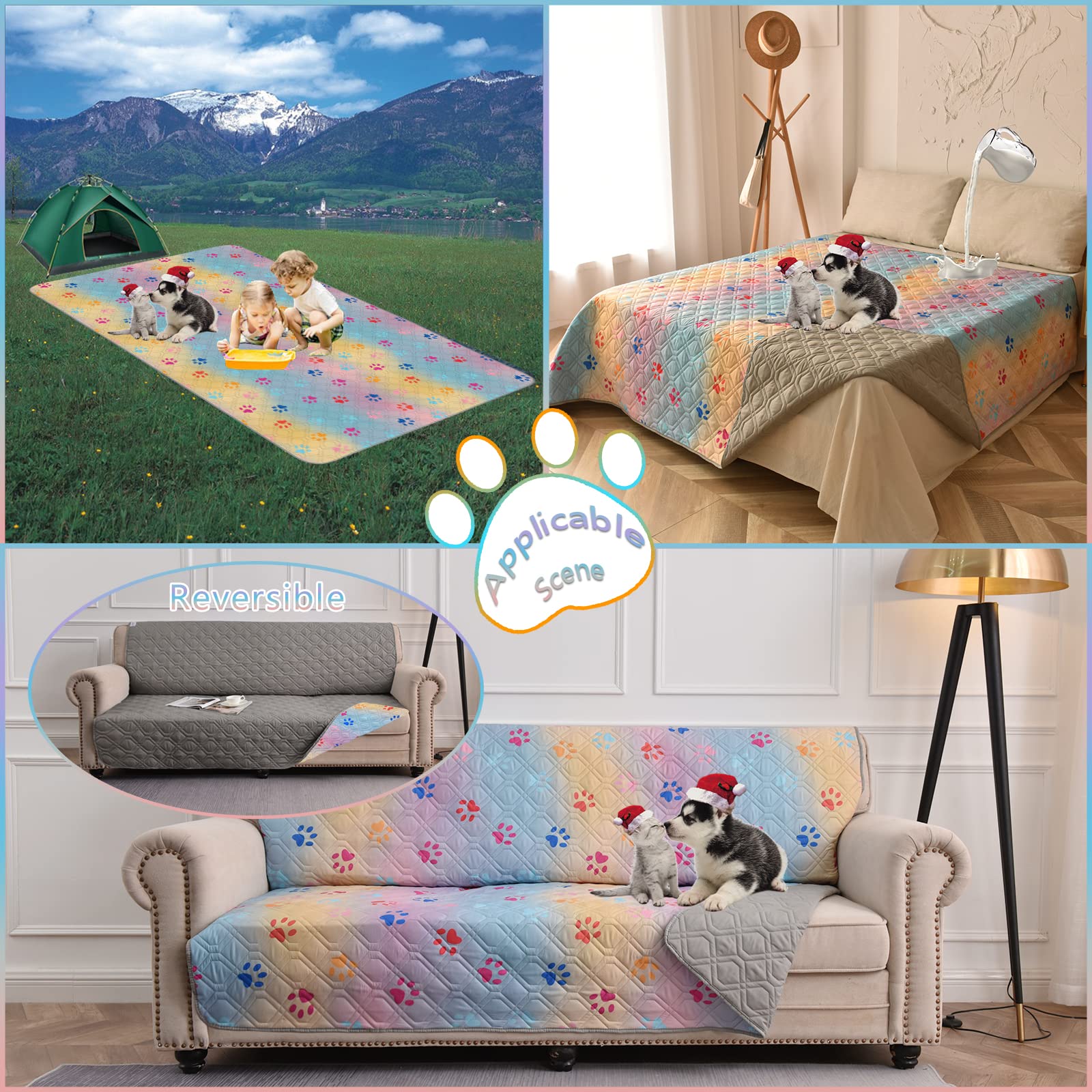 Topthumbs camping mat reversible pad ideal for kids and pets.